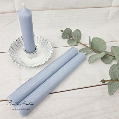 Stabkerze -Taubenblau-